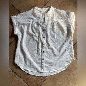 White Button-Up Blouse